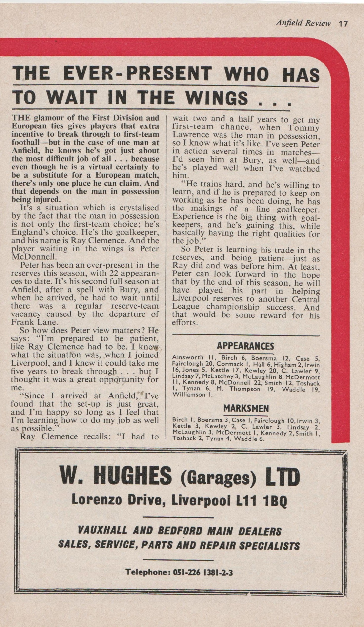 The ever-present who has to wait in the wings